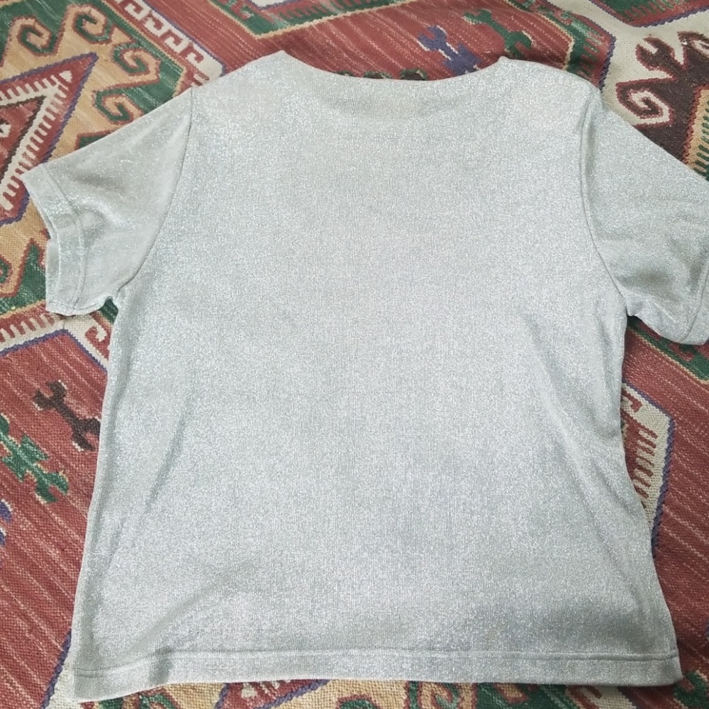 Vintage Silver Metallic Top - Picture 5 of 6